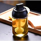 250ml Kitchen Condiment Jar  Glass Seasoning Bottle With Honey Brush