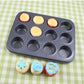 12 Hole Cupcake Tray, Muffin Pan non stick cupcake baking pan kitchen utensil