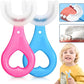 (Pack of 2) Silicone Baby U shaped Tooth Brush, Gum Protector Soft Toothbrush