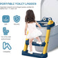 2 in 1 Foldable Potty Training Toilet Seat & Ladder | Soft Cushion & Anti-Slip