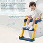 2 in 1 Foldable Potty Training Toilet Seat & Ladder | Soft Cushion & Anti-Slip