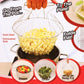 Stainless Steel Chef Basket 12 in 1 Kitchen Tool Deluxe Boiler, Steamer, Strainer & Frying