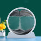 Moving Sand Art Pictures 3-d, Quicksand Painting Ornaments, Round Glass 3D Frame, Dynamic Sand Art Liquid Motion