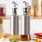 Kitchen Cooking Oil Vinegar Bottle with Dropper Best For Olive oil Usage Glass and Stainless Steel – 300 ml