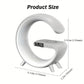 (free home delivery) Multifunctional Lamp With Bluetooth Speaker Wireless Charger Sunrise Wake-up & Alarm Clock