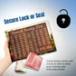 ( FREE HOME DELIVERY ) Umrah Saving Box - Wooden Islamic Money Box - 280 Days Umrah Savings Box Plan