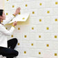 3D Brick Design Self-Adhesive Waterproof Foam Sheet 3D PE Foam Wallpaper