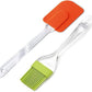 2 Pair (4PCS) - Spatula & BBQ Oil Brush - Silicone Acrylic Transparent Spatula - Silicone Acrylic Transparent Brush