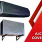 Pack of 2 Dust proof Ac Cover For Indoor & Outdoor Unit - 1.5 Ton -Parachute Silver 100% Water Proof