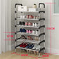 6 Layer shoe rack Tier Colored stainless steel Stackable shoe rack organizer [free home delivery]