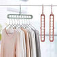 (Pack of 5)  Adjustable Multipurpose Plastic Hangers