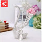 Pack of 6 Stainless Steel Spoon Set with Swan Holder